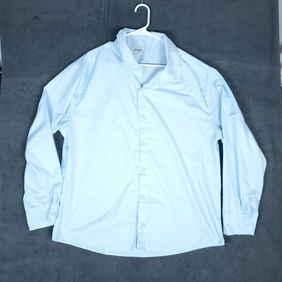 Bob Ross Light Blue Licensed Button Up Painting Shirt L/XL Long Sleeve Costume - Picture 1 of 12